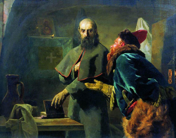 Nikolaj_Wassiljewitsch_Newrew_-_Philip_II,_Metropolitan_of_Moscow_and_Malyuta_Skuratov