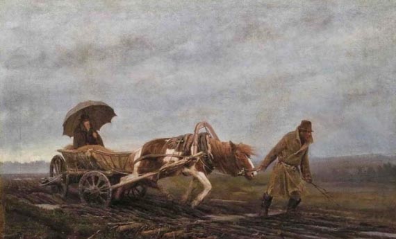 Творожников_Иван_Иванович_(Россия,_1848-1919)_«Бездорожье_в_Тверской_губернии._Земский_врач»