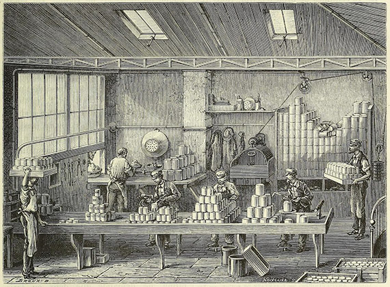 Производство консервов 19 век
