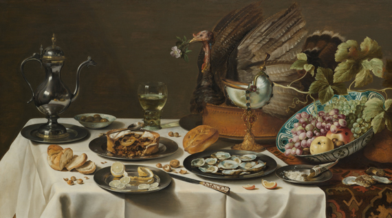 Pieter_Claesz._-_Stilleven_met_kalkoenpastei_-_Google_Art_Project