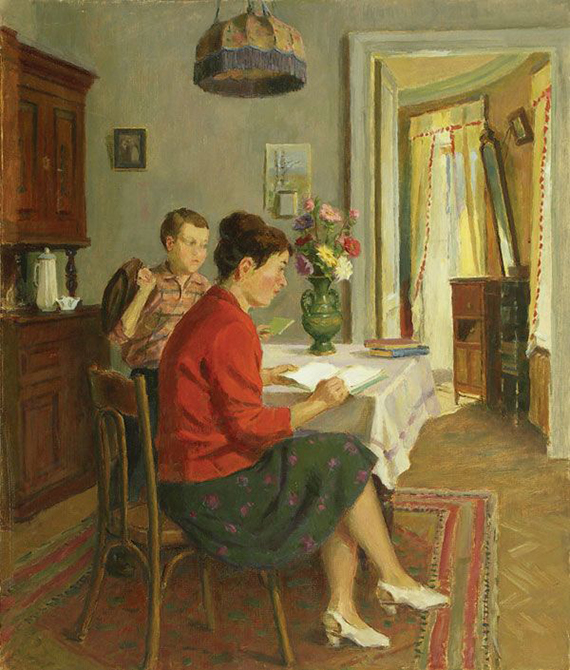 Гринюк Иван Александрович (1915, Минская область – 1996, Москва) «Проверка уроков» 1979 (1)