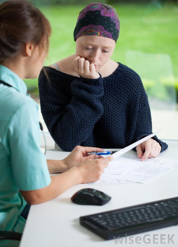 chemotherapy-patient-listening-to-doctor-near-her