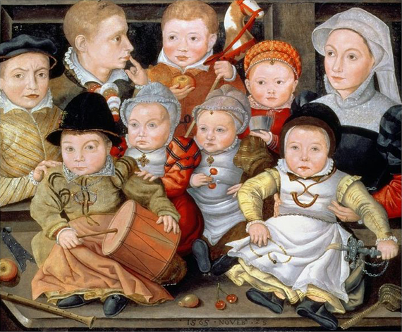 jacob_seisenegger_portrait_of_a_mother_with_her_eight_children