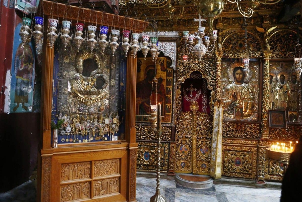 Иверский образ Пресвятой Богородицы. Иверский монастырь, Афон.