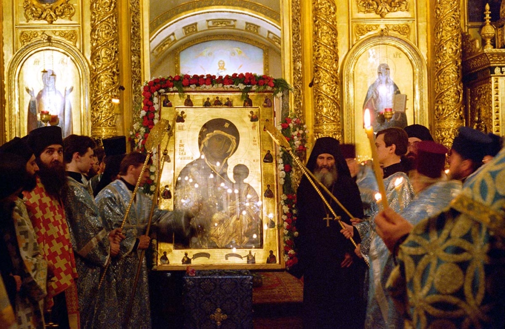 Торжественное открытие Иверской часовни на Красной площади. Чудотворная икона Иверской Божьей Матери.