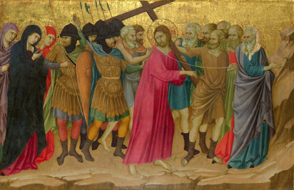 Уголино ди Нерио, «Несение креста» (1324–1325)