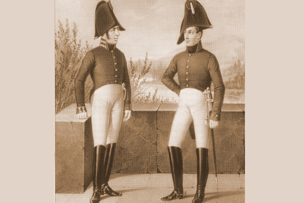 Штаб-лекарь и лекарь (1806—11 гг.). Иллюстрация из Военной энциклопедии. (Издательство Сытина, 1911—1915)
