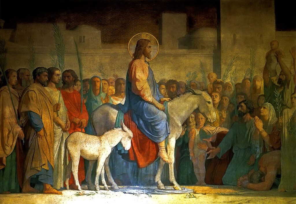 Вход Господень в Иерусалим. Ипполит Фландрин, 1842