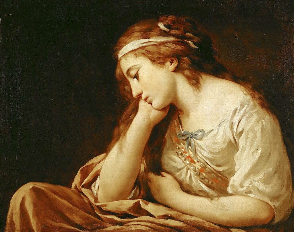 Картина. «Меланхолия». Луи Жан Франсуа Лагрене