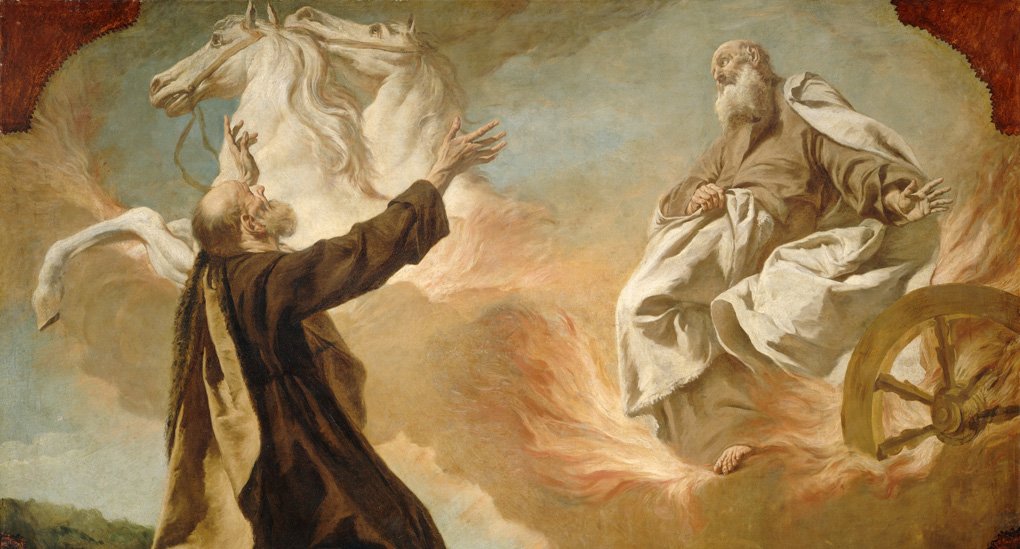 Фрагмент картины «Илия и огненная колесница»