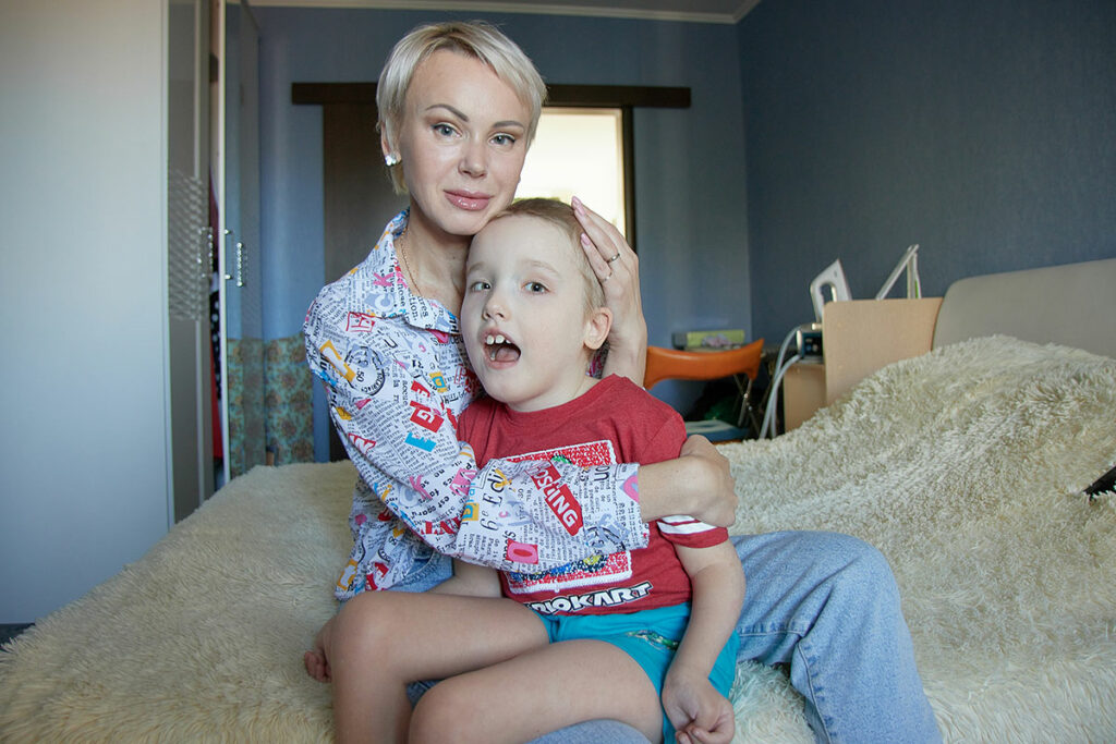 Ольга Шелест с сыном