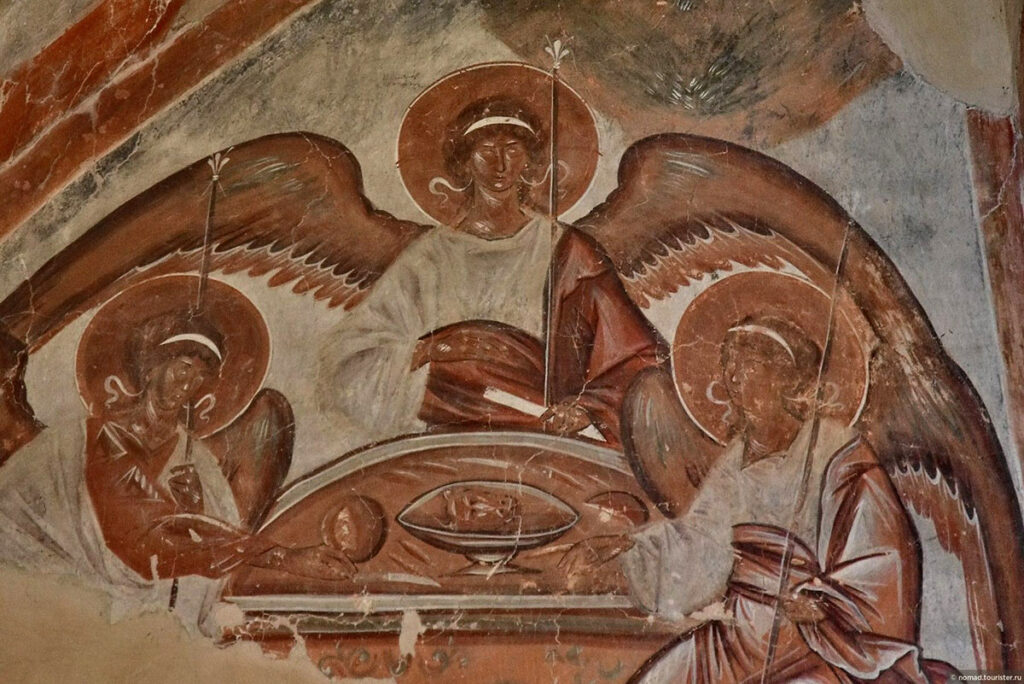 Троица. Феофан Грек, 1378 г., фреска 
