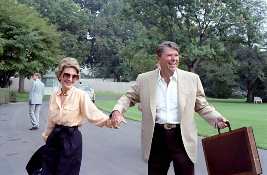 Рональд Рейган с женой Нэнси