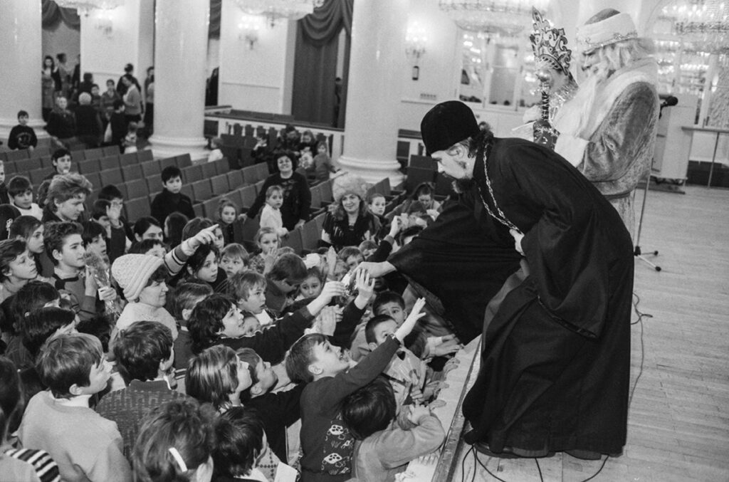 Празднование Рождества в Доме союзов. 7 января 1991 г., Москва