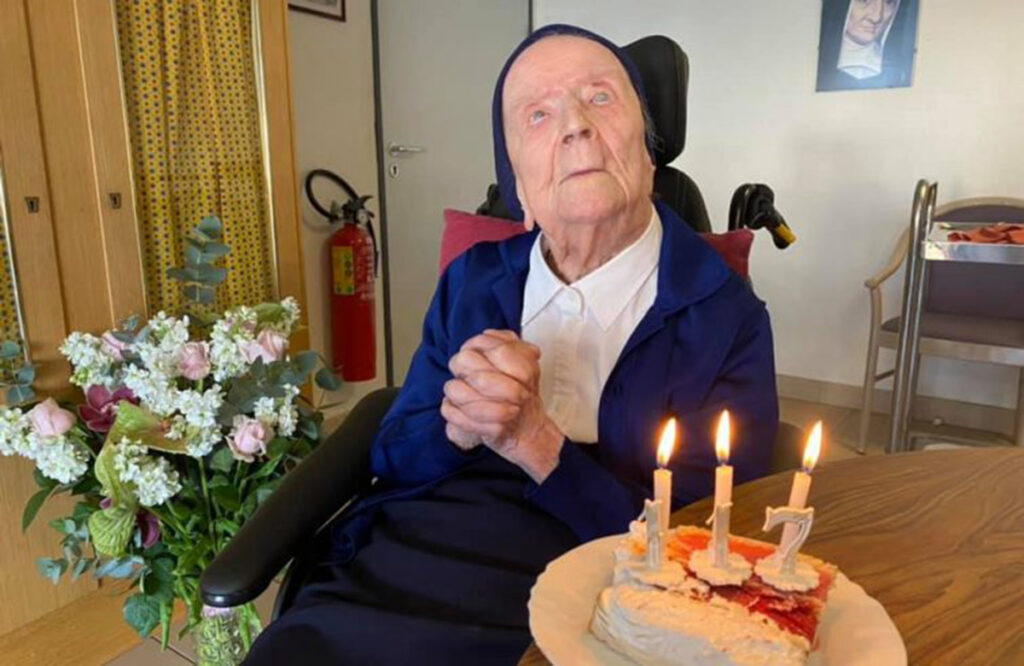 Сестра Андре отмечает 117-й год рождения