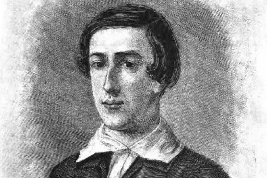 Александр Бородин в 14-летнем возрасте. Копия с портрета, написанного Андреем Деньером в 1848 году