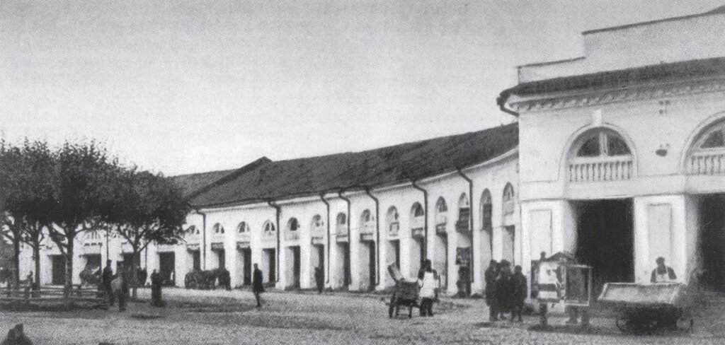 Гостиный двор Петрозаводска, где размещались лавки М.П. и Е.Г. Пименовых