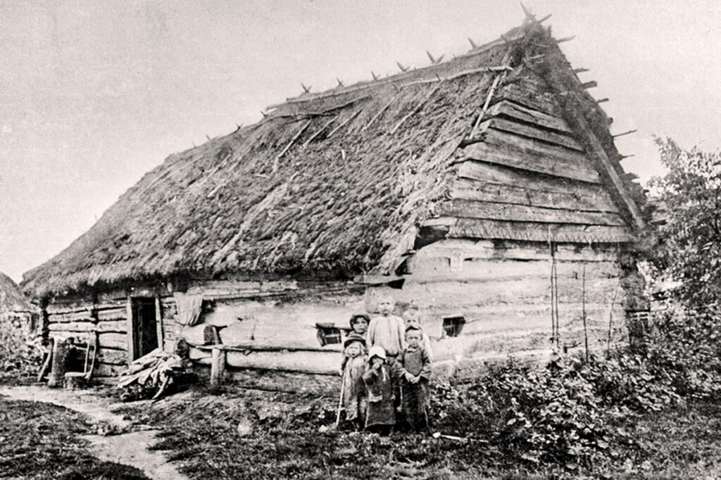 Крестьянская хата, начало ХХ века