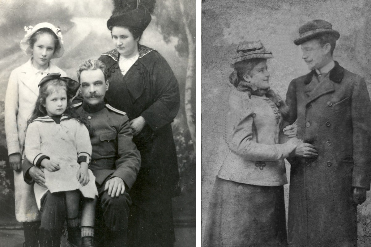 Сын Эдуард Эдуардович Ландэзен с семьей и женой