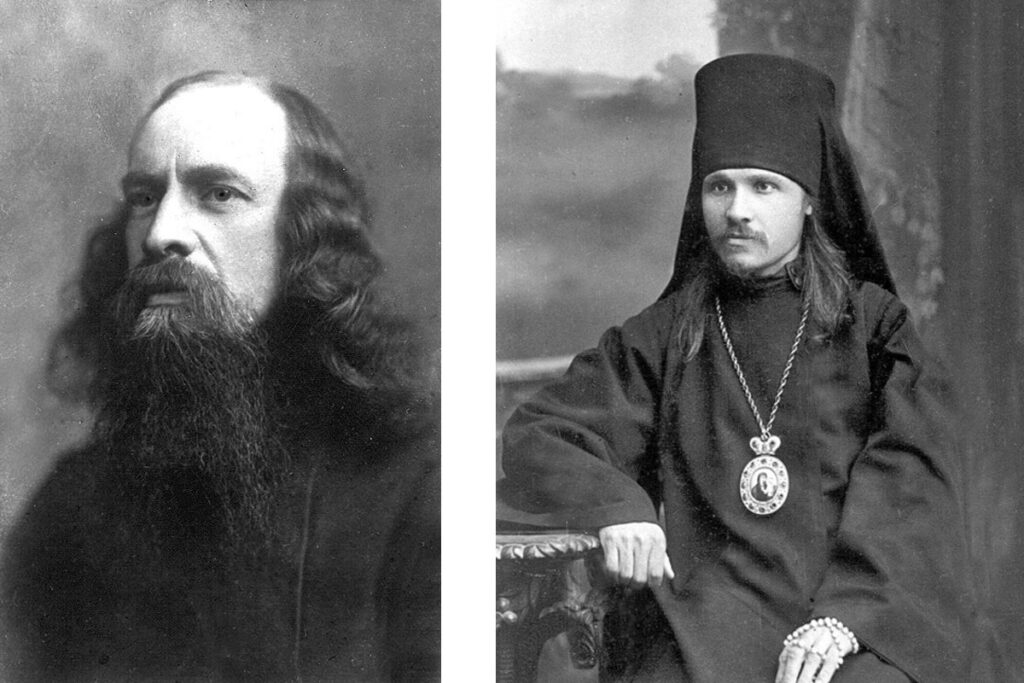 Слева – священномученик Иоанн Стеблин-Каменский. Справа – епископ Владимиро-Волынский Фаддей (Успенский)