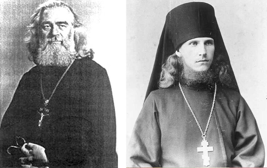 Слева – протопресвитер Михаил Польский. Справа – архиепископ Петр (Зверев)