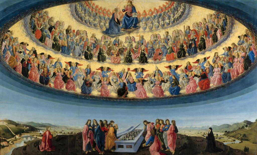 Успение Пресвятой Богородицы Франческо Боттичини, 1475-77 гг. Лондонская Национальная галерея