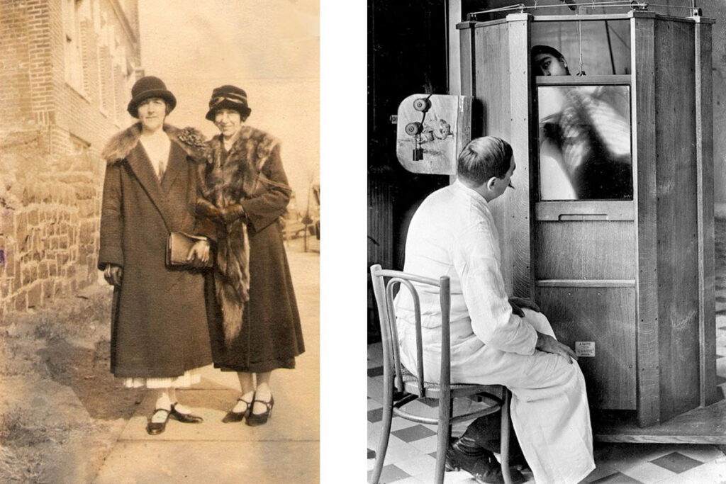 Слева – студентки женского медицинского института Санкт-Петербурга Антонина Алексеевна Шорохова и Марта Людвиговна Нобель-Олейникова, до 1909 года.