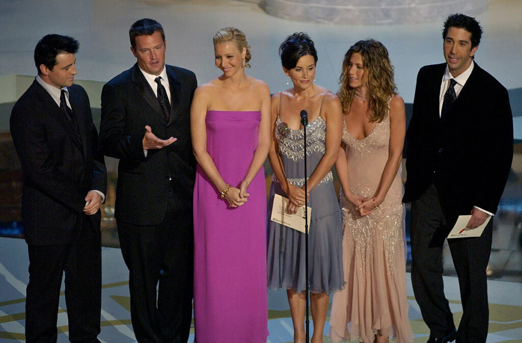 Актеры сериала «Друзья» на на 54-й ежегодной церемонии вручения премии «Эмми»