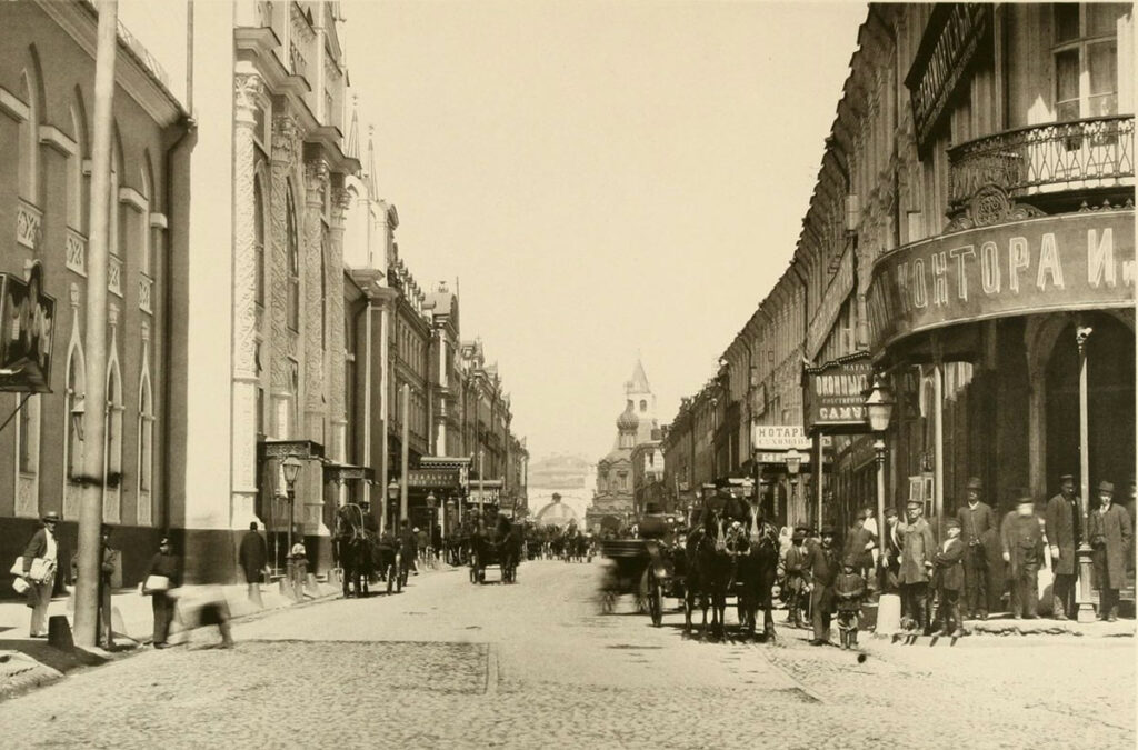 Никольская улица в Москве, 1886 год