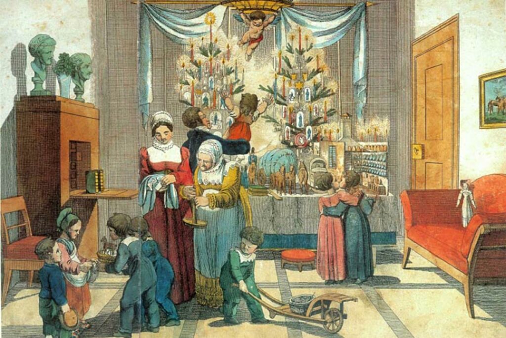 Рождественская иллюстрация 1835 года