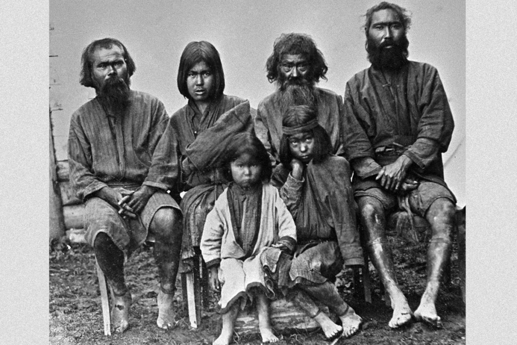 Аины – представители коренного населения острова Сахалин