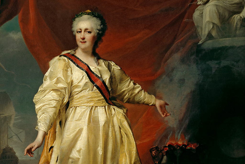 «Екатерина II – законодательница в храме богини Правосудия». Д.Г. Левицкий, 1783 год, Русский музей, Санкт-Петербург