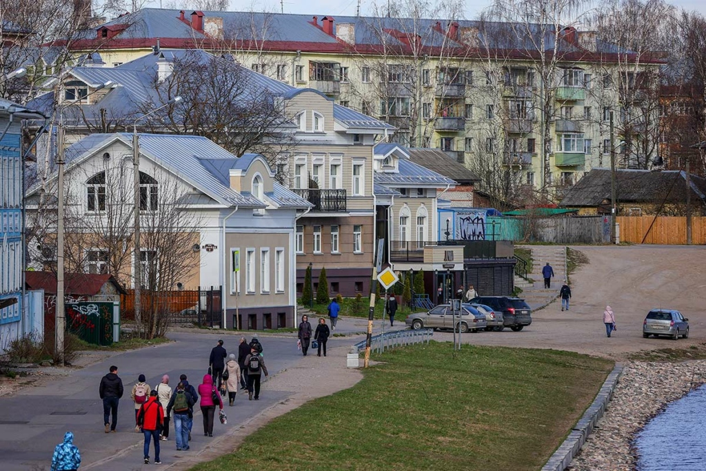Россия. Вологда. Вид на одну из улиц города