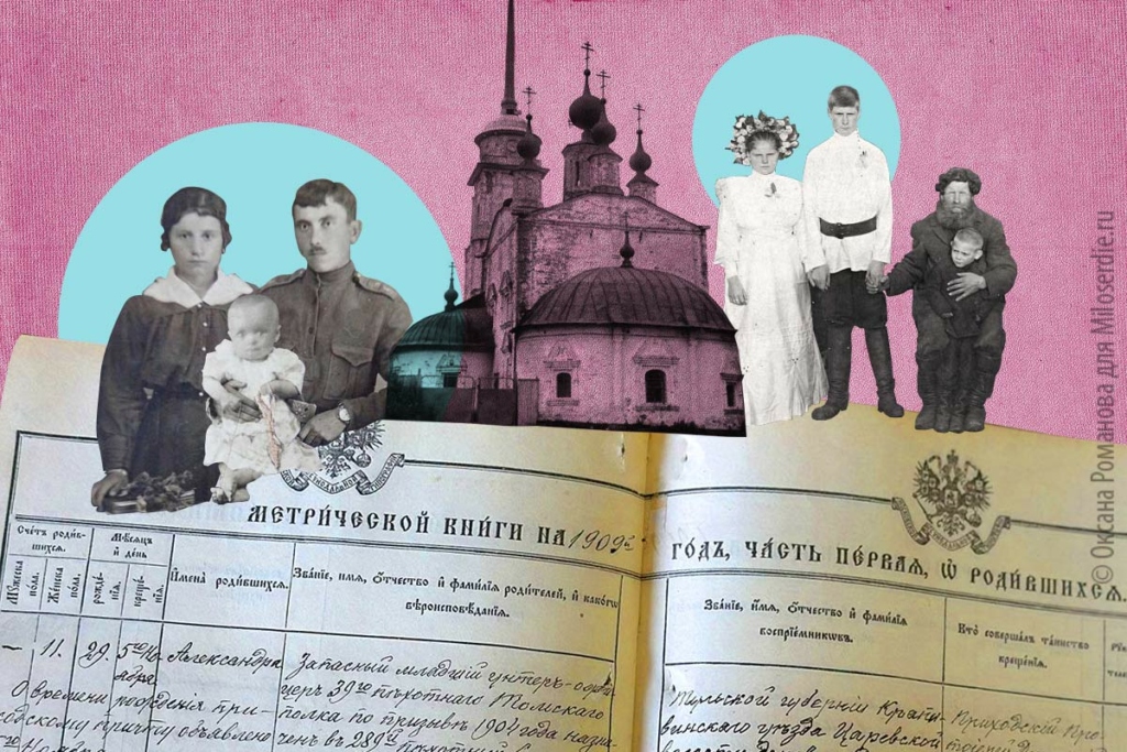 Коллаж. Поиск предков 