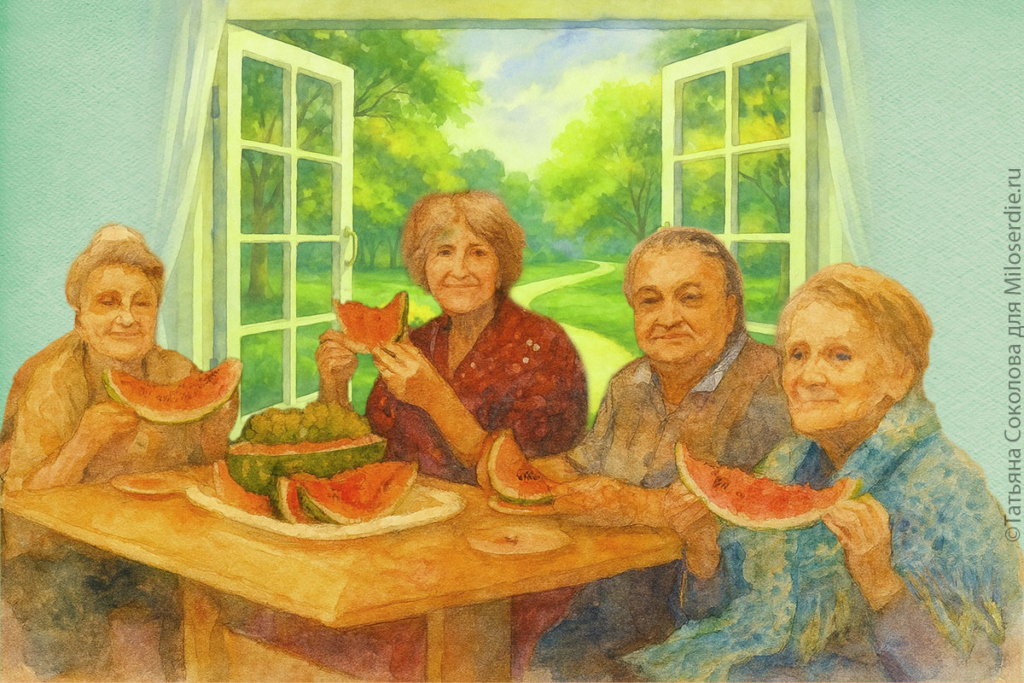 Коллаж. Дом престарелых