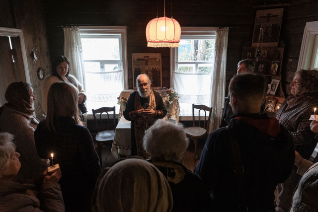 Богослужение в доме Михаила Шика 27 сентября 2025 года, в годовщину его расстрела