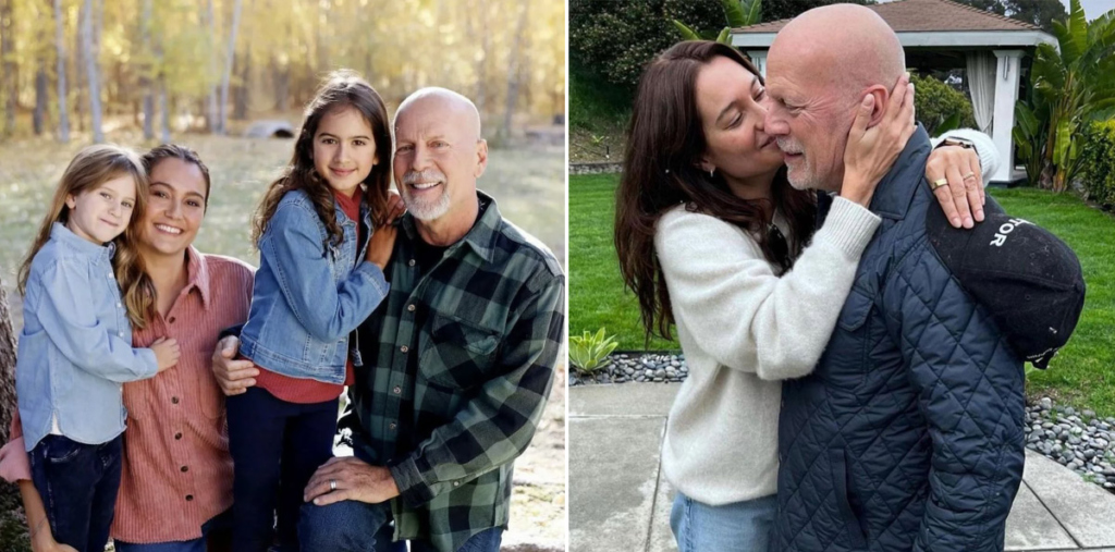 Брюс Уиллис с Эммой и детьми. Фото: соцсети Эммы Хеминг