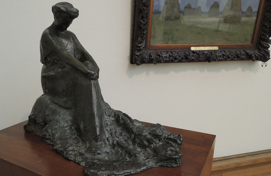 Скульптурный портрет Маргариты Кирилловны Морозовой работы К. Крахта, 1905. Государственная Третьяковская галерея