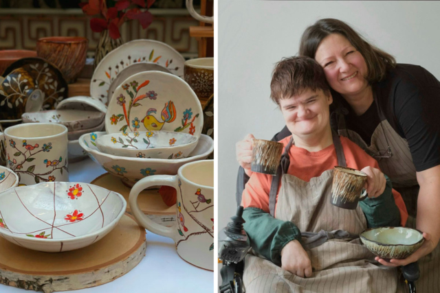 В керамичекской мастерской 