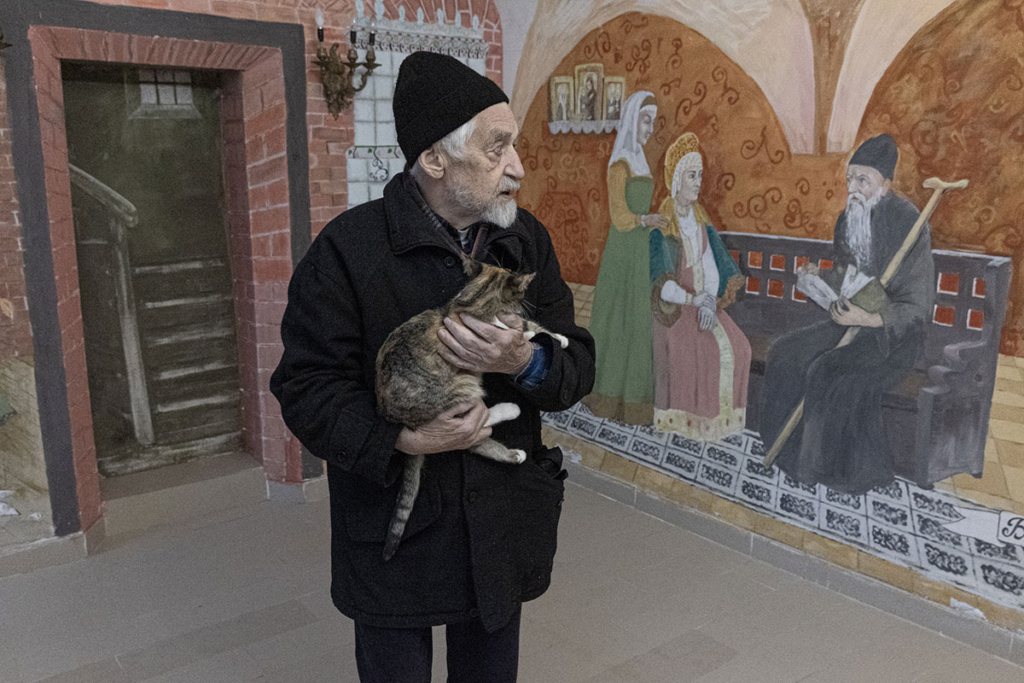 Картина Владимира Овчинникова, изображающая боярыню Морозову, в музее “Тюремный замок”