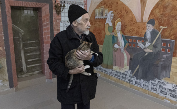 Картина Владимира Овчинникова, изображающая боярыню Морозову, в музее “Тюремный замок”