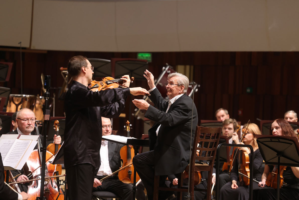 Гала-концерт Большого симфонического оркестра имени П.И. Чайковского первого сезона фестиваля, январь 2024 год. Дирижер – Владимир Иванович Федосеев