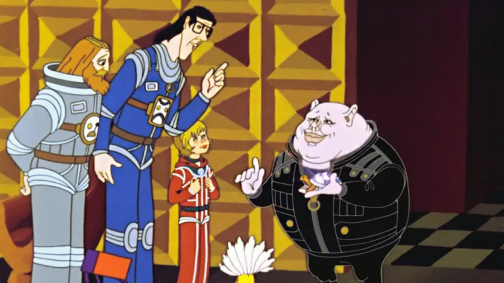 Кадр из мультфильма «Тайна третьей планеты», художник-постановщик  Наталья Орлова, 1981, «Союзмультфильм»