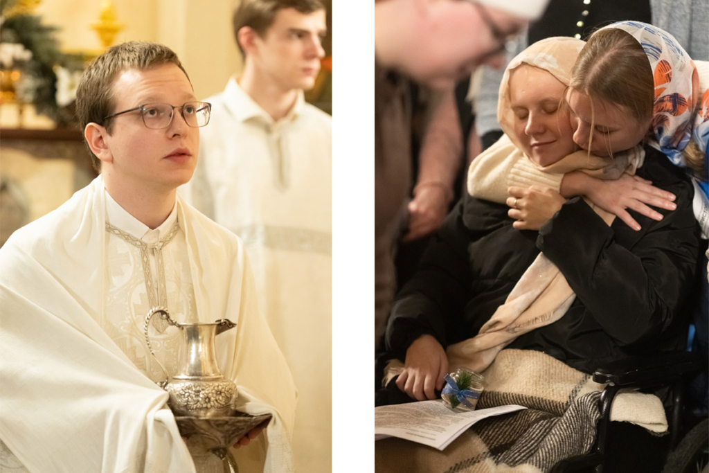 Прихожане и служители храма царевича Дмитрия