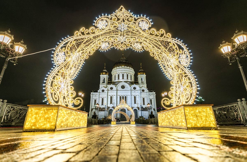 Праздник Рождества Христова в Храме Христа Спасителя в Москве.