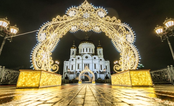 Праздник Рождества Христова в Храме Христа Спасителя в Москве.