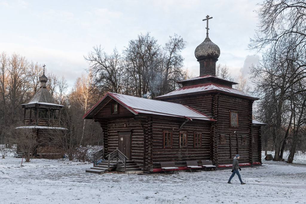 Деревянный храм, построенный Дмитрием Шаховским на Бутовском полигоне