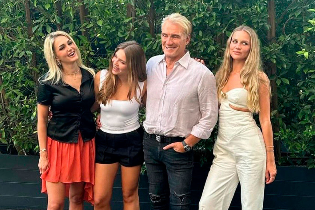 Дольф Лундгрен с женой и дочерьми