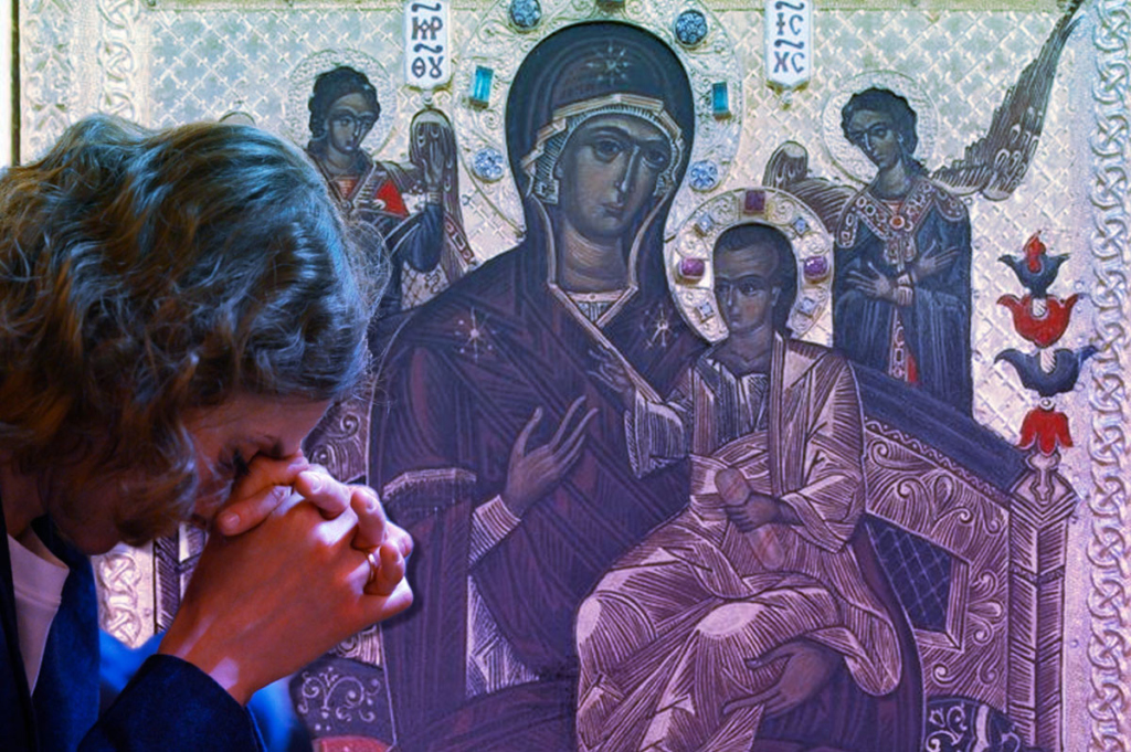 Коллаж. Молитва от рака