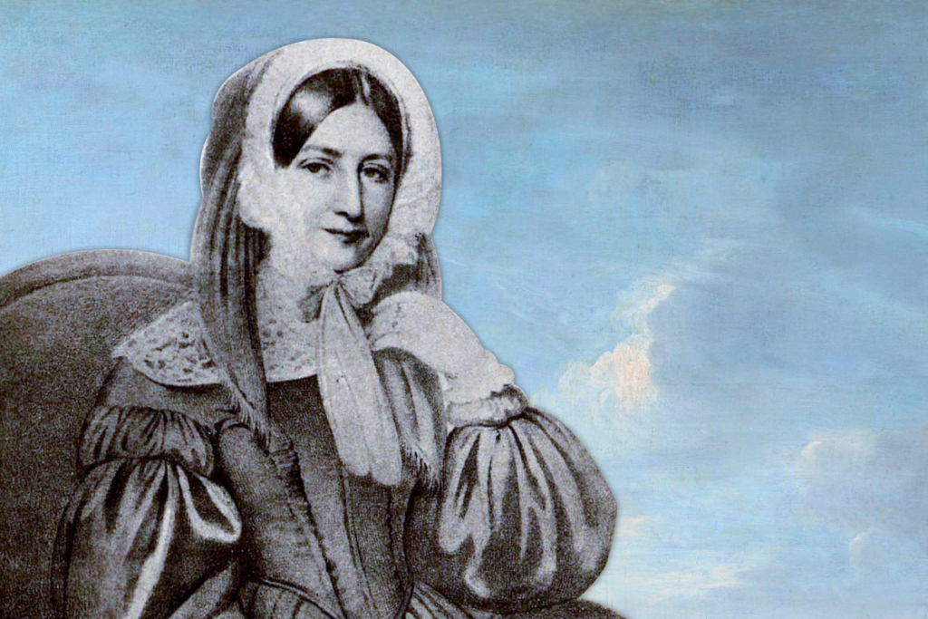 Графиня Роксандра Скарлатовна Эдлинг, урожденная Стурдза, черно-белый портрет